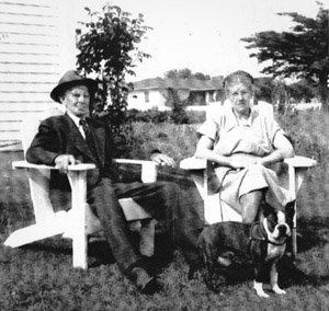 Grandma and Grandpa Peterson Visiting Ivans LaJolla, California Home